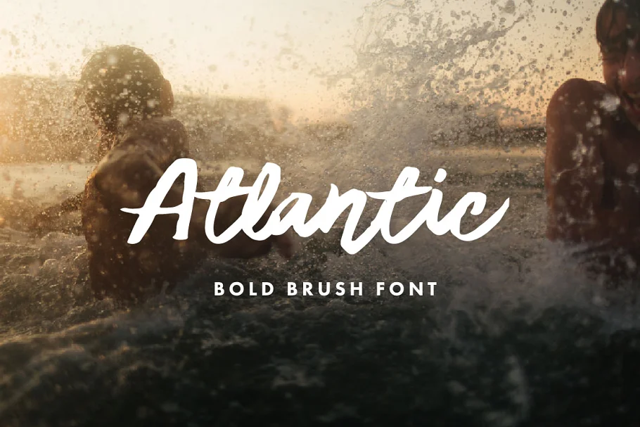 Atlantic - Bold Brush Font Font Free Download - Itfonts.com