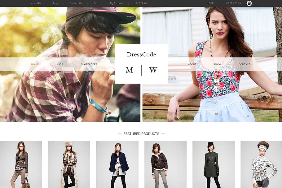 DressCode Bootstrap Site Themes Web Theme Free Download - Itfonts.com